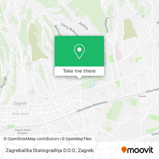 Zagrebačka Stanogradnja D.O.O. map