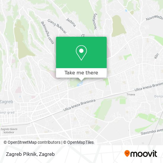 Zagreb Piknik map