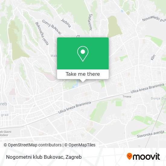 Nogometni klub Bukovac map