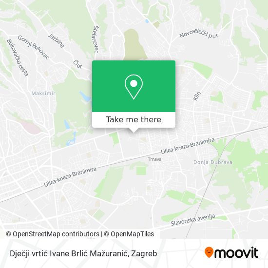 Dječji vrtić Ivane Brlić Mažuranić map