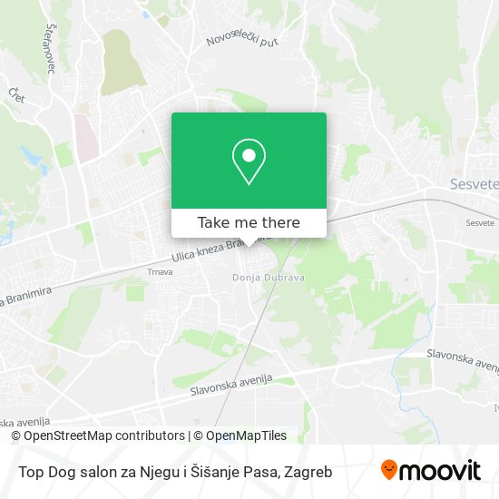 Top Dog salon za Njegu i Šišanje Pasa map