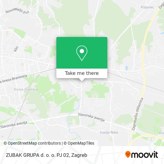 ZUBAK GRUPA d. o. o. PJ 02 map