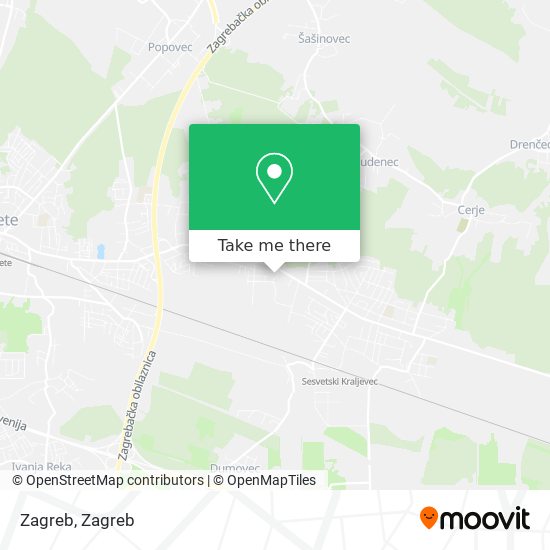 Zagreb map