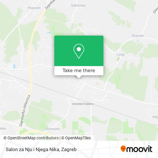 Salon za Nju i Njega Nika map