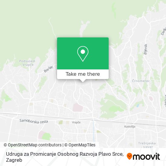 Udruga za Promicanje Osobnog Razvoja Plavo Srce map