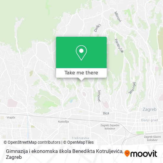 Gimnazija i ekonomska škola Benedikta Kotruljevića map