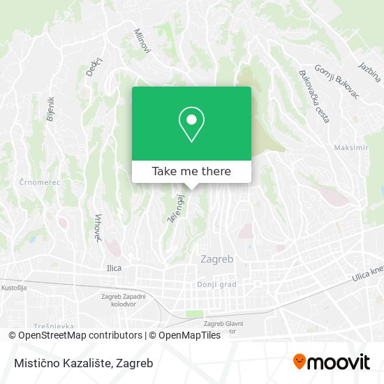 Mistično Kazalište map