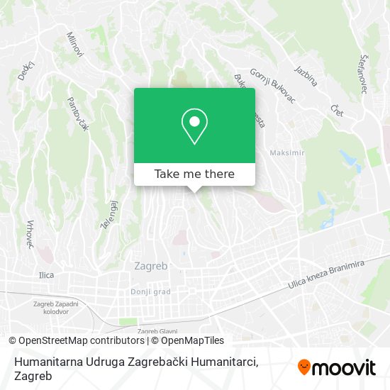 Humanitarna Udruga Zagrebački Humanitarci map