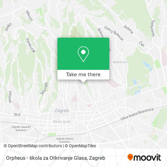 Orpheus - škola za Otkrivanje Glasa map