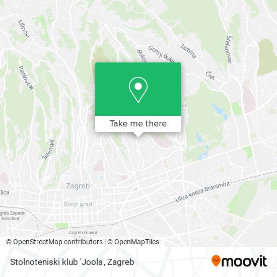Stolnoteniski klub 'Joola' map