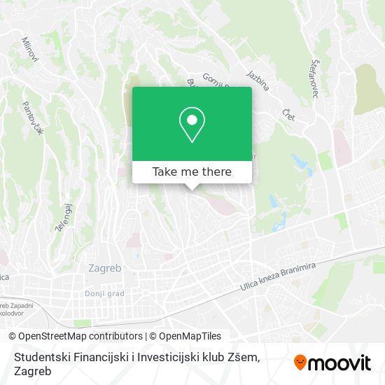 Studentski Financijski i Investicijski klub Zšem map