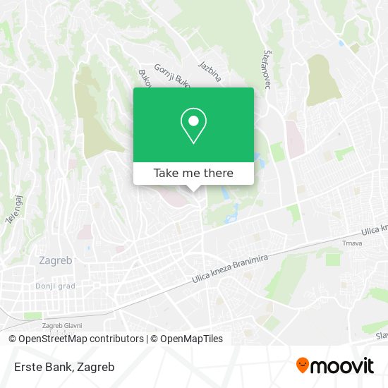 Erste Bank map