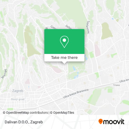Dalivan D.O.O. map