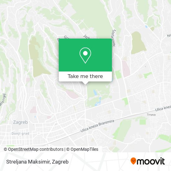 Streljana Maksimir map