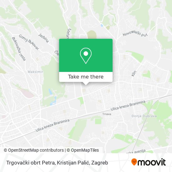 Trgovački obrt Petra, Kristijan Palić map