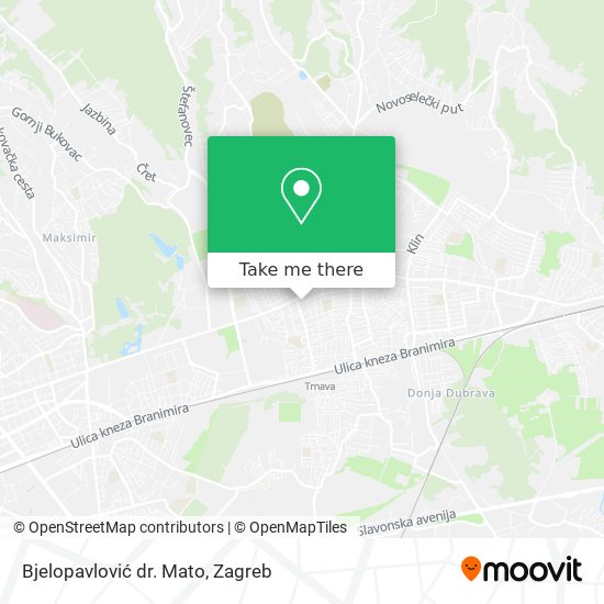 Bjelopavlović dr. Mato map