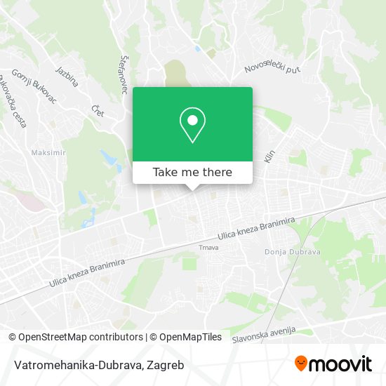 Vatromehanika-Dubrava map
