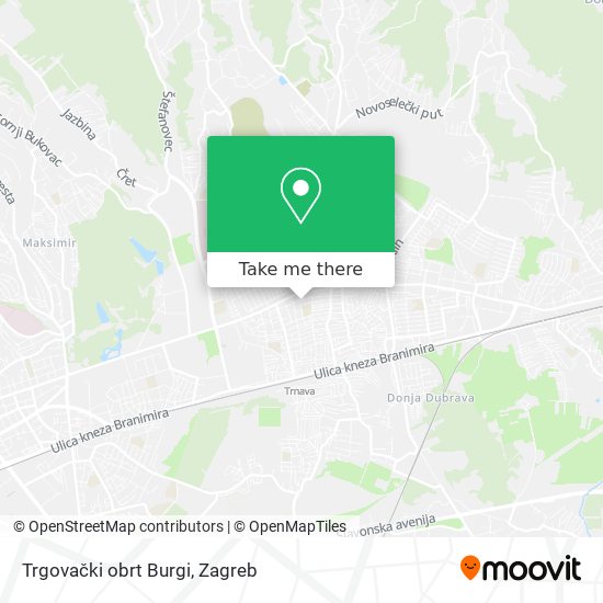 Trgovački obrt Burgi map