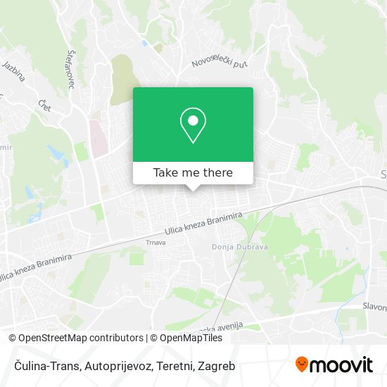 Čulina-Trans, Autoprijevoz, Teretni map
