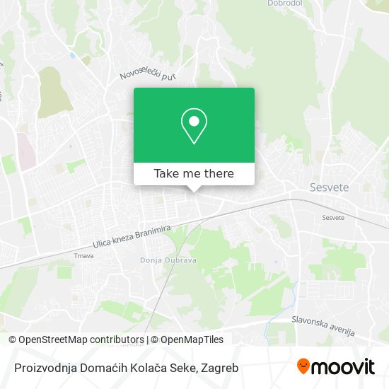 Proizvodnja Domaćih Kolača Seke map