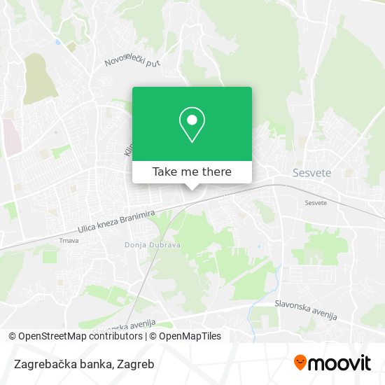 Zagrebačka banka map