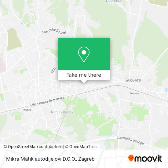 Mikra Matik autodijelovi D.O.O. map