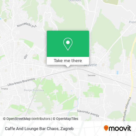 Caffe And Lounge Bar Chaos map