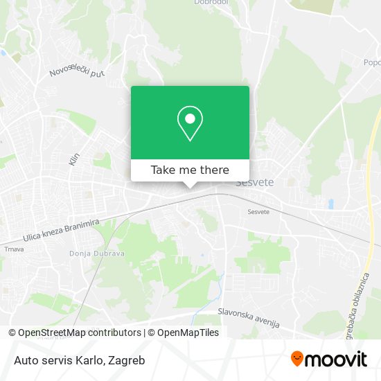 Auto servis Karlo map