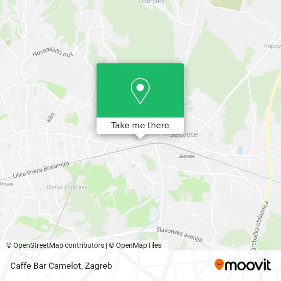 Caffe Bar Camelot map