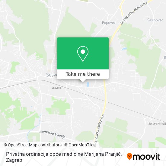 Privatna ordinacija opće medicine Marijana Pranjić map