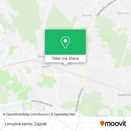 Limuzina servis map