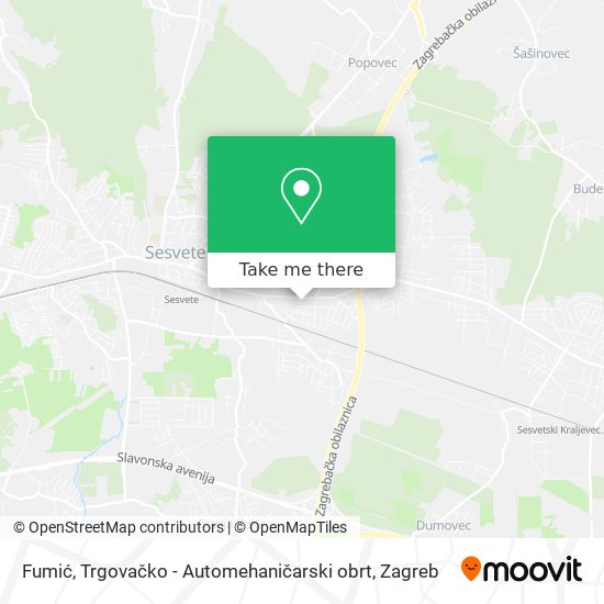 Fumić, Trgovačko - Automehaničarski obrt map