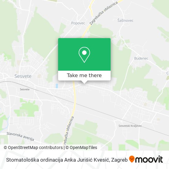 Stomatološka ordinacija Anka Jurišić Kvesić map