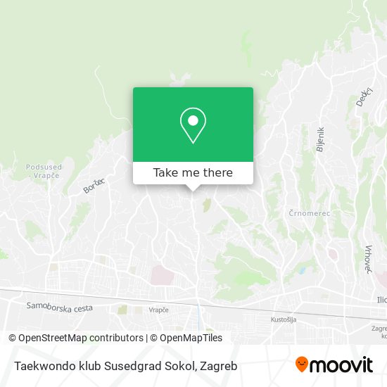 Taekwondo klub Susedgrad Sokol map