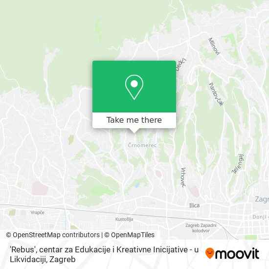 'Rebus', centar za Edukacije i Kreativne Inicijative - u Likvidaciji map