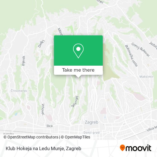 Klub Hokeja na Ledu Munje map