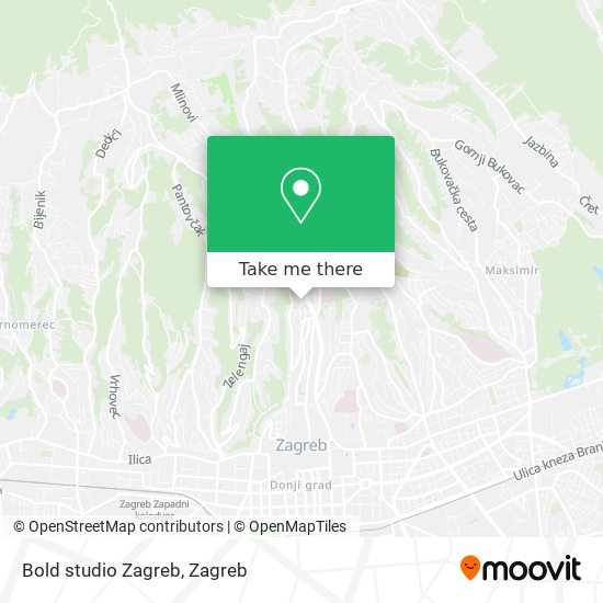Bold studio Zagreb map