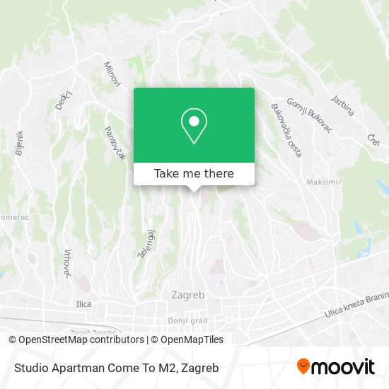 Studio Apartman Come To M2 map
