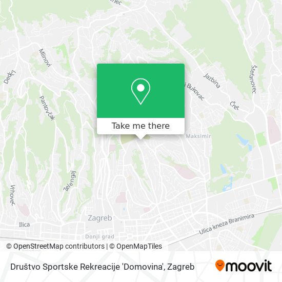 Društvo Sportske Rekreacije 'Domovina' map