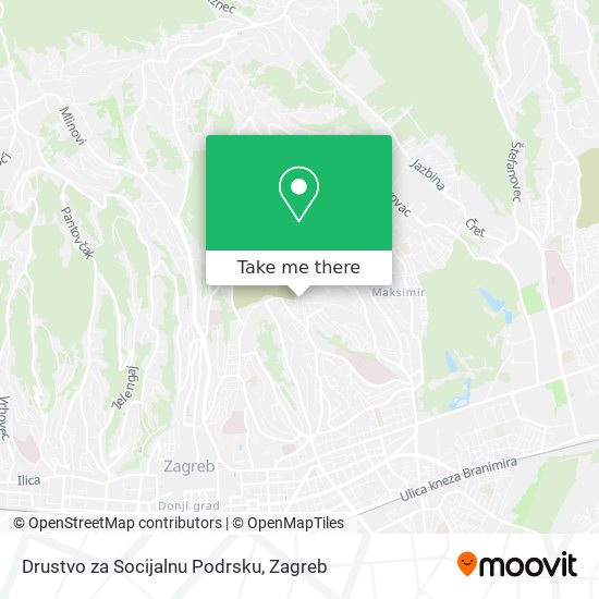 Drustvo za Socijalnu Podrsku map