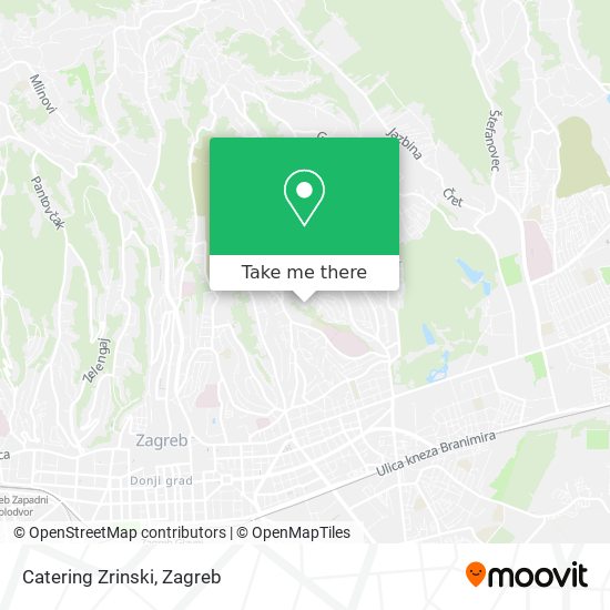 Catering Zrinski map