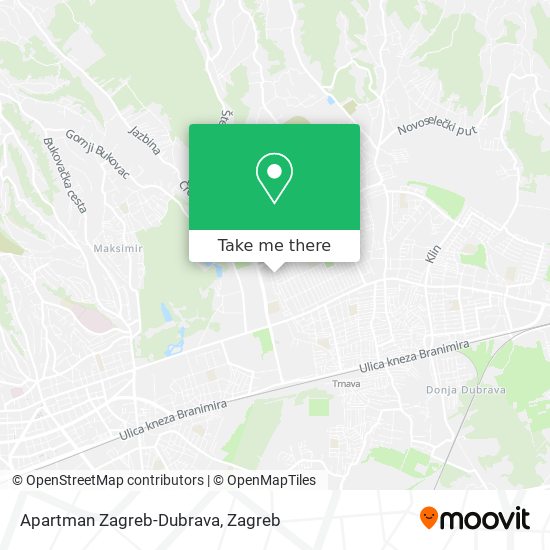 Apartman Zagreb-Dubrava map