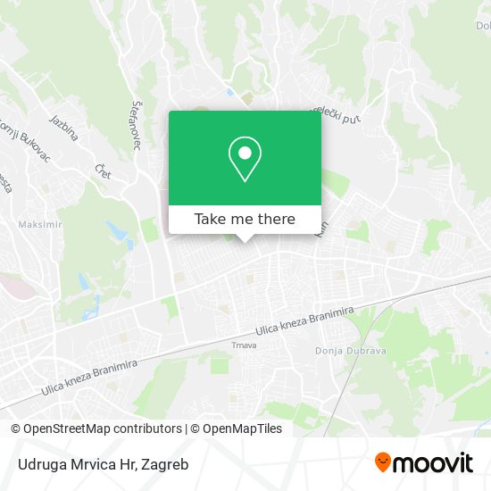 Udruga Mrvica Hr map