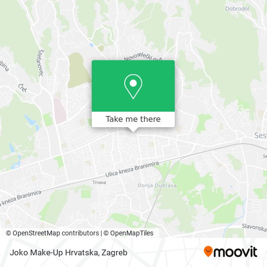 Joko Make-Up Hrvatska map
