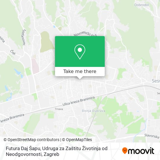 Futura Daj Šapu, Udruga za Zaštitu Životinja od Neodgovornosti map