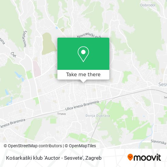 Košarkaški klub 'Auctor - Sesvete' map