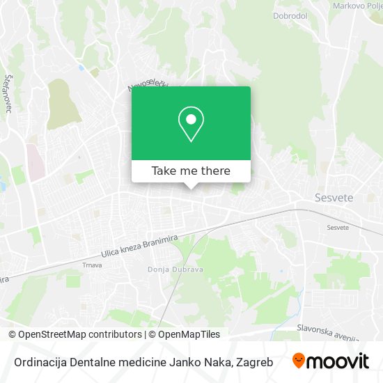 Ordinacija Dentalne medicine Janko Naka map