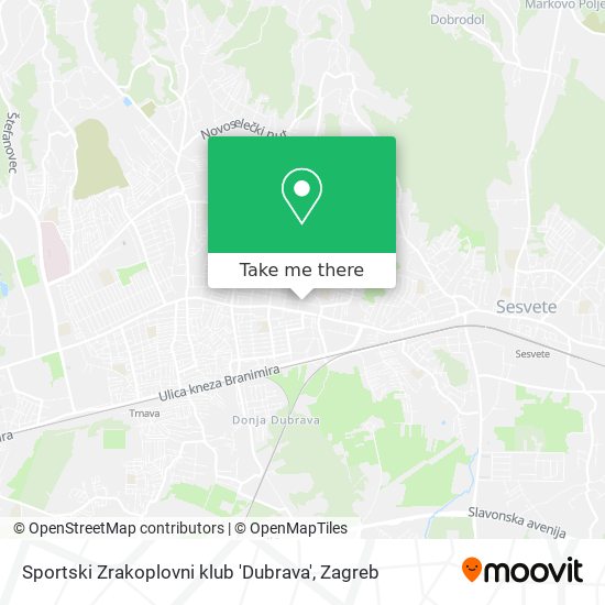 Sportski Zrakoplovni klub 'Dubrava' map