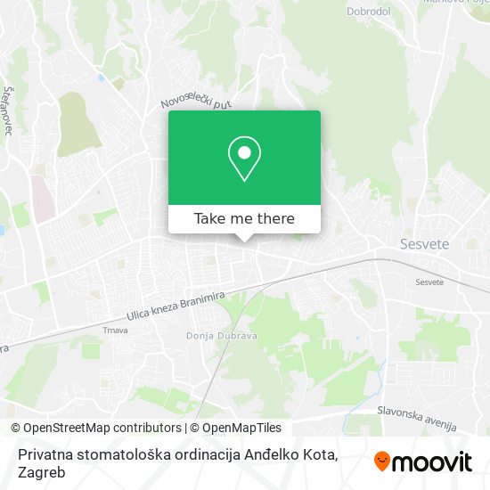Privatna stomatološka ordinacija Anđelko Kota map