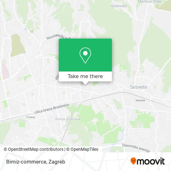 Bimiz-commerce map